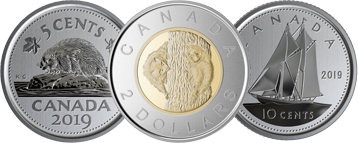 Royal Canadian Mint specimen coins